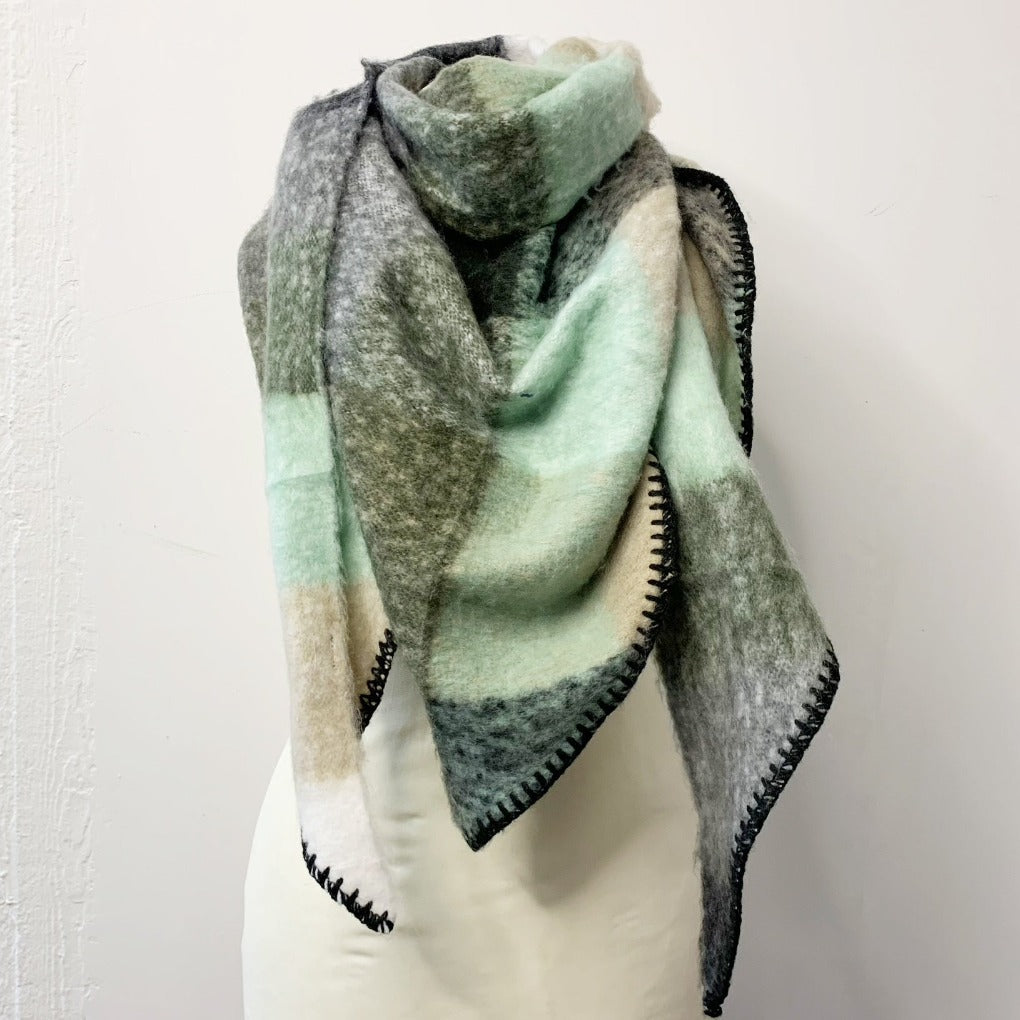 winter schal dreiecksschal dreiecksschal-bibi mint grün pastell