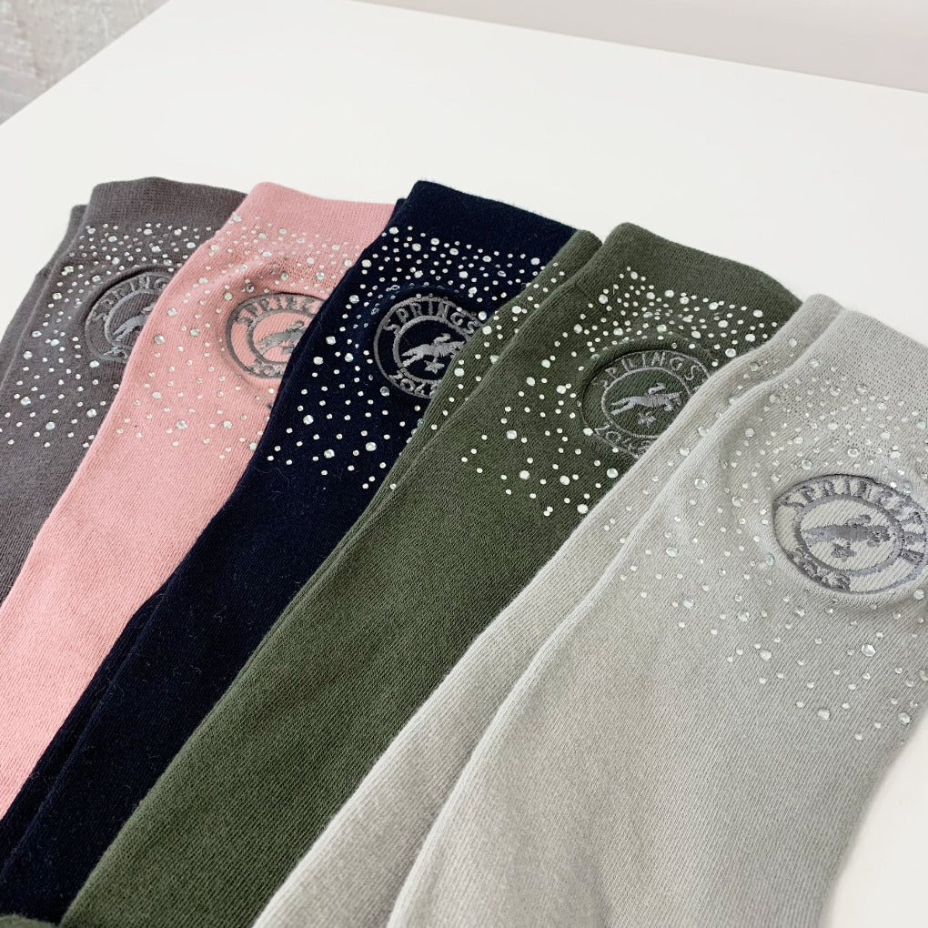 reitsocken glitzer kinder erwachsene mädchen reitstrümpfe rosa grau grün blau pikeur springstar