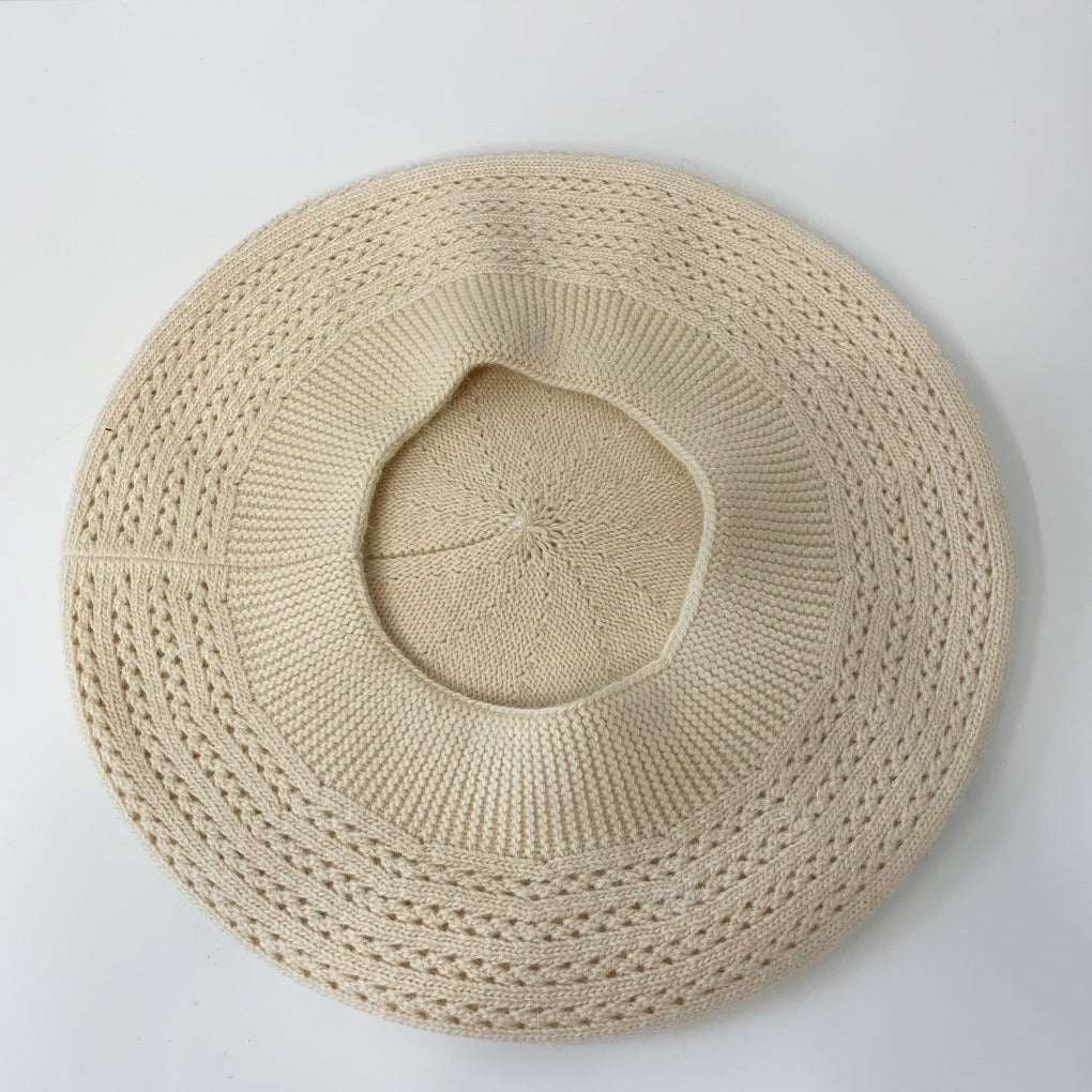 Kaschmir Baskenmütze celine beige französische Mütze