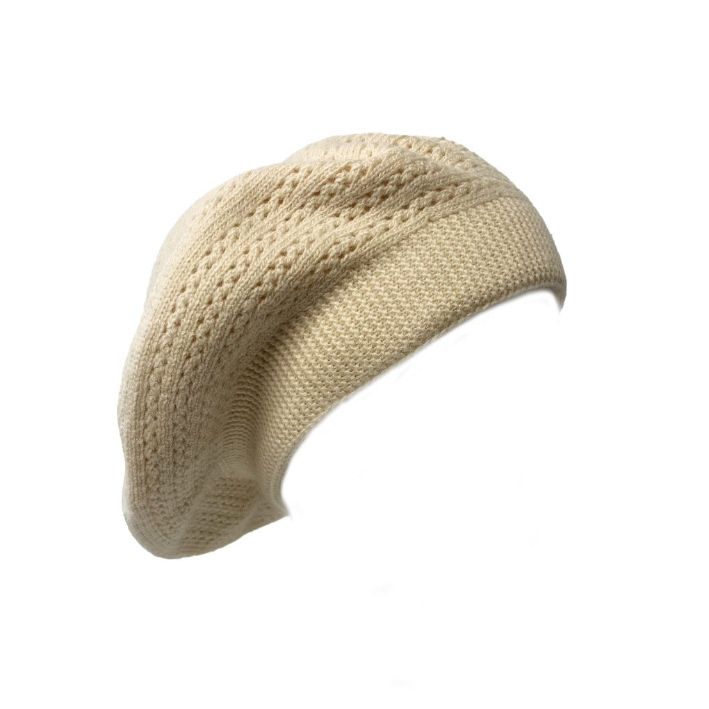 Kaschmir Baskenmütze celine beige französische Mütze