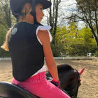 Kinderreithose pink springstar glitzer reithose kinder mädchen reiterhose sicherheitsweste usg