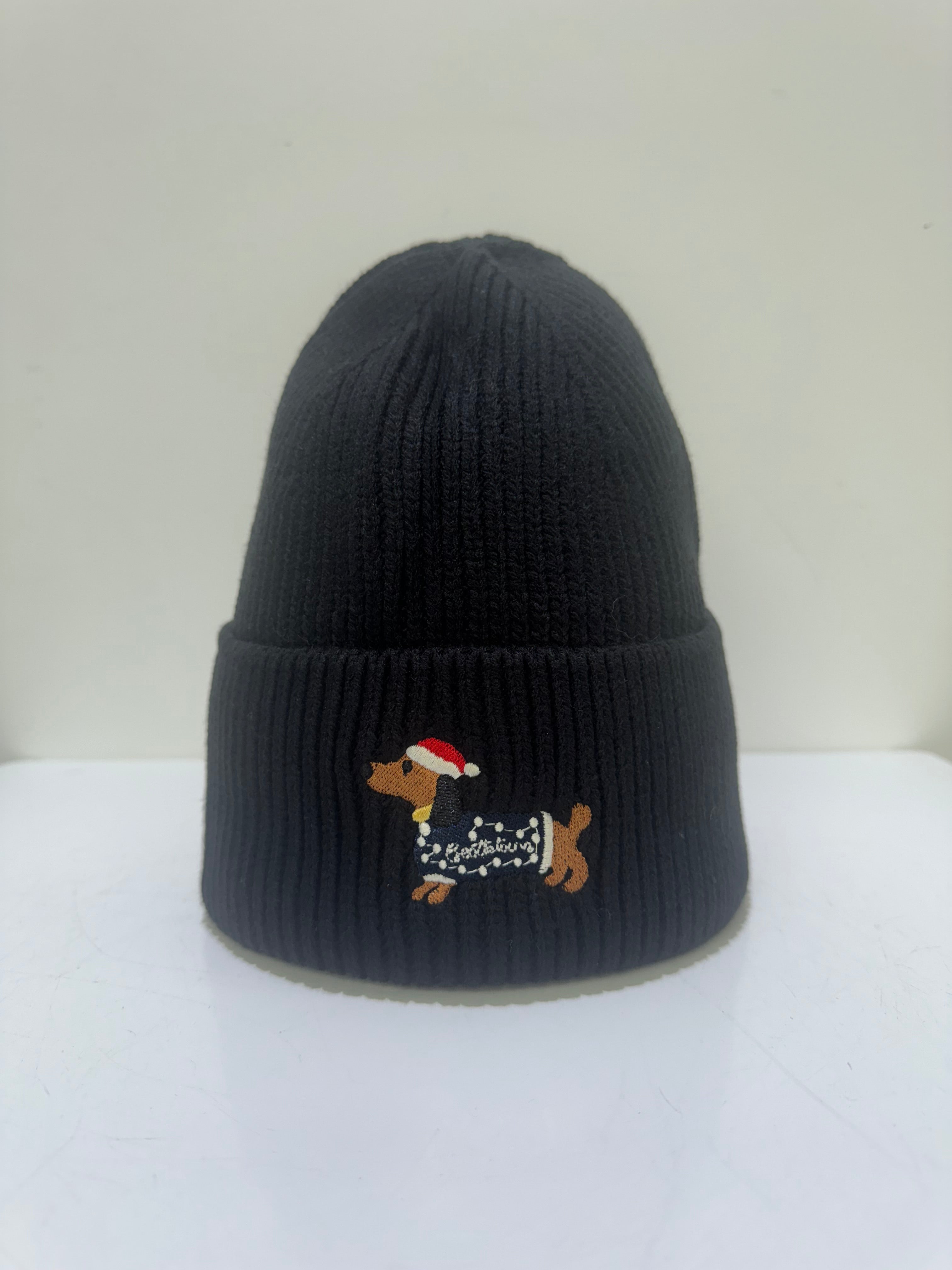 Dackel-strick-mütze-trend-warm-Weihnachtsmotiv-geschenk-winter