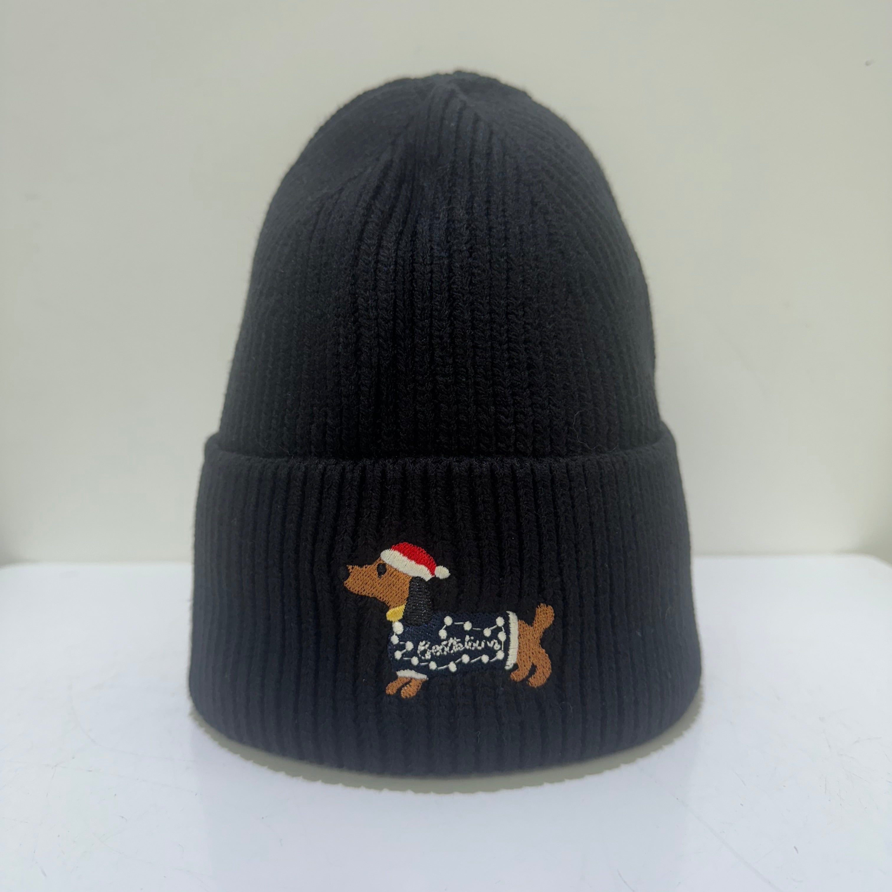 Dackel-strick-mütze-trend-warm-Weihnachtsmotiv-geschenk-winter