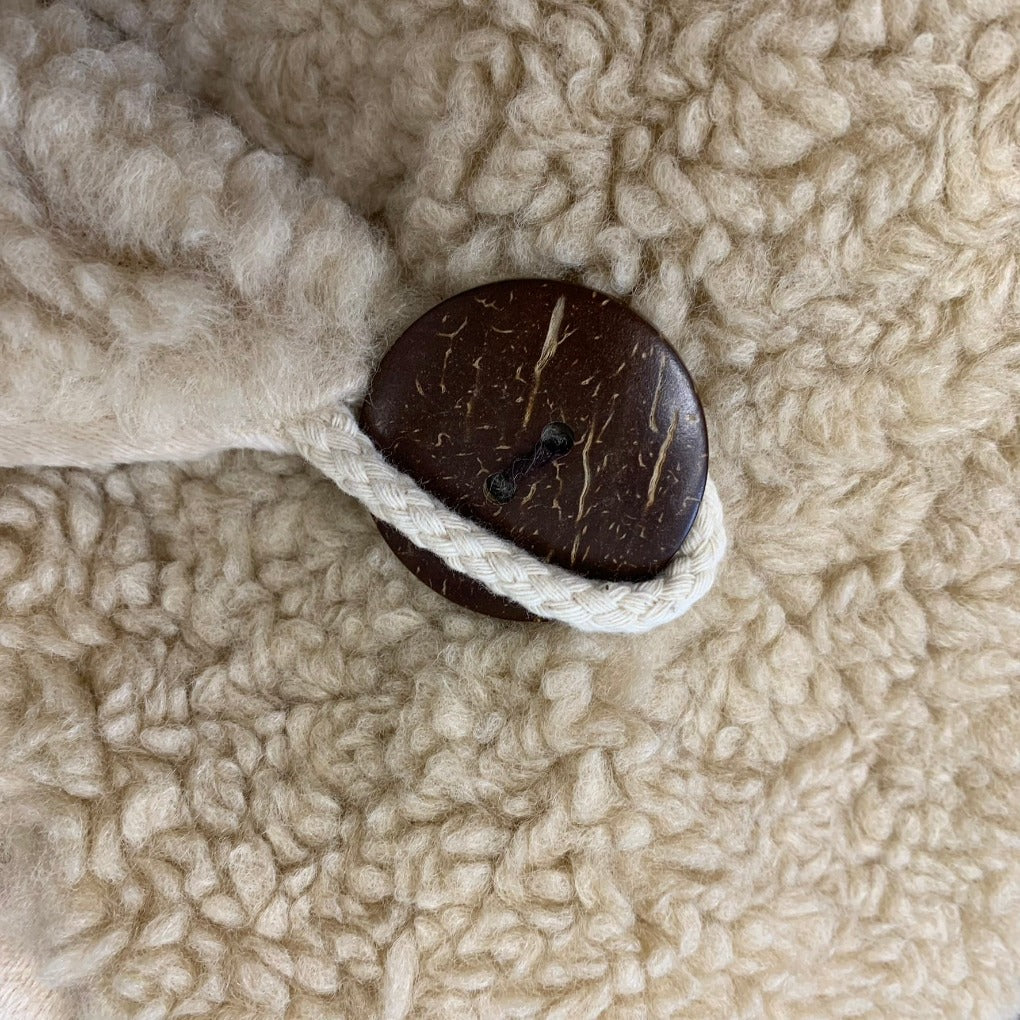 Teddy Schal mit Knopf, Damen Schal, Dreieckstuch, Wickelschal, Schal für Frauen, Plüsch Schal, Teddyfell Schal, Winterschal, Damen Poncho