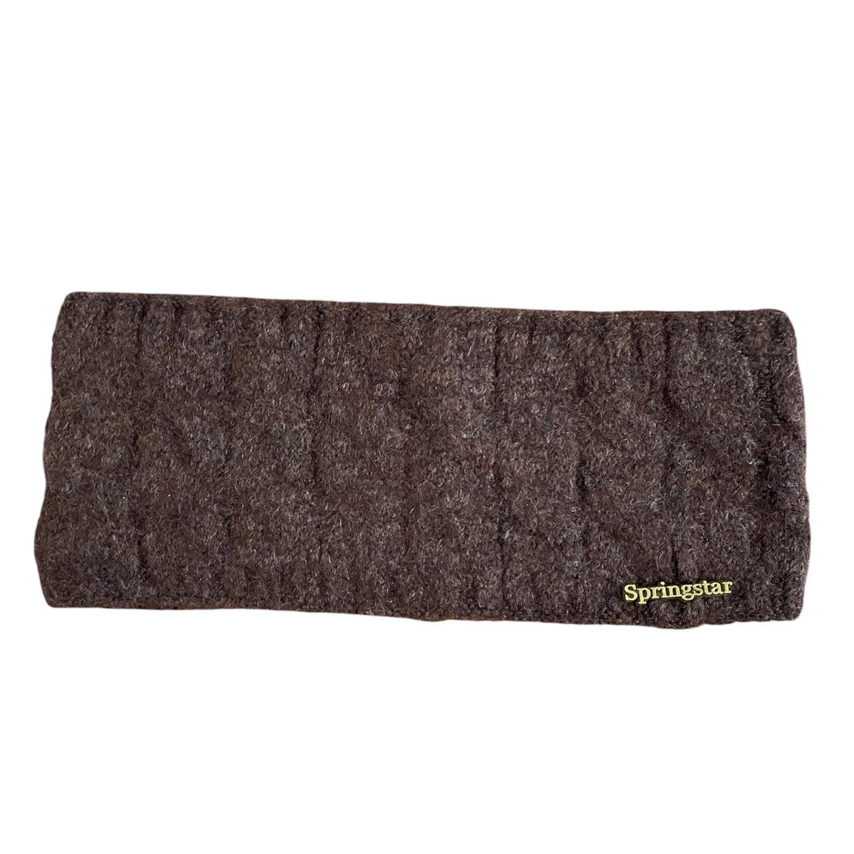 Stirnband Reiten breites Design braun