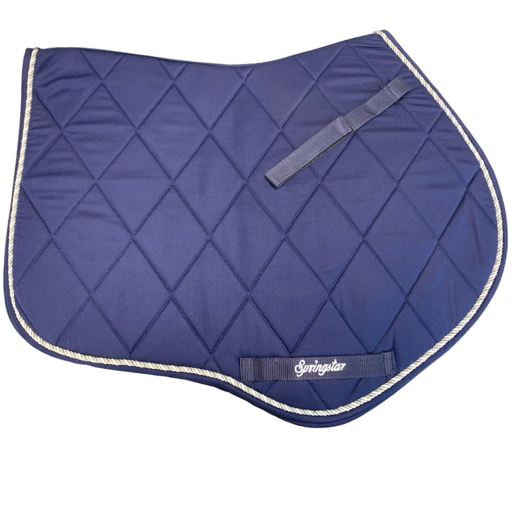 Classic Schabracke Pferd Dressur Springen Vielseitigkeit Eskadron Springstar navy blau dunkelblau kariert turnierschabracke springschabracke prestige schabracke