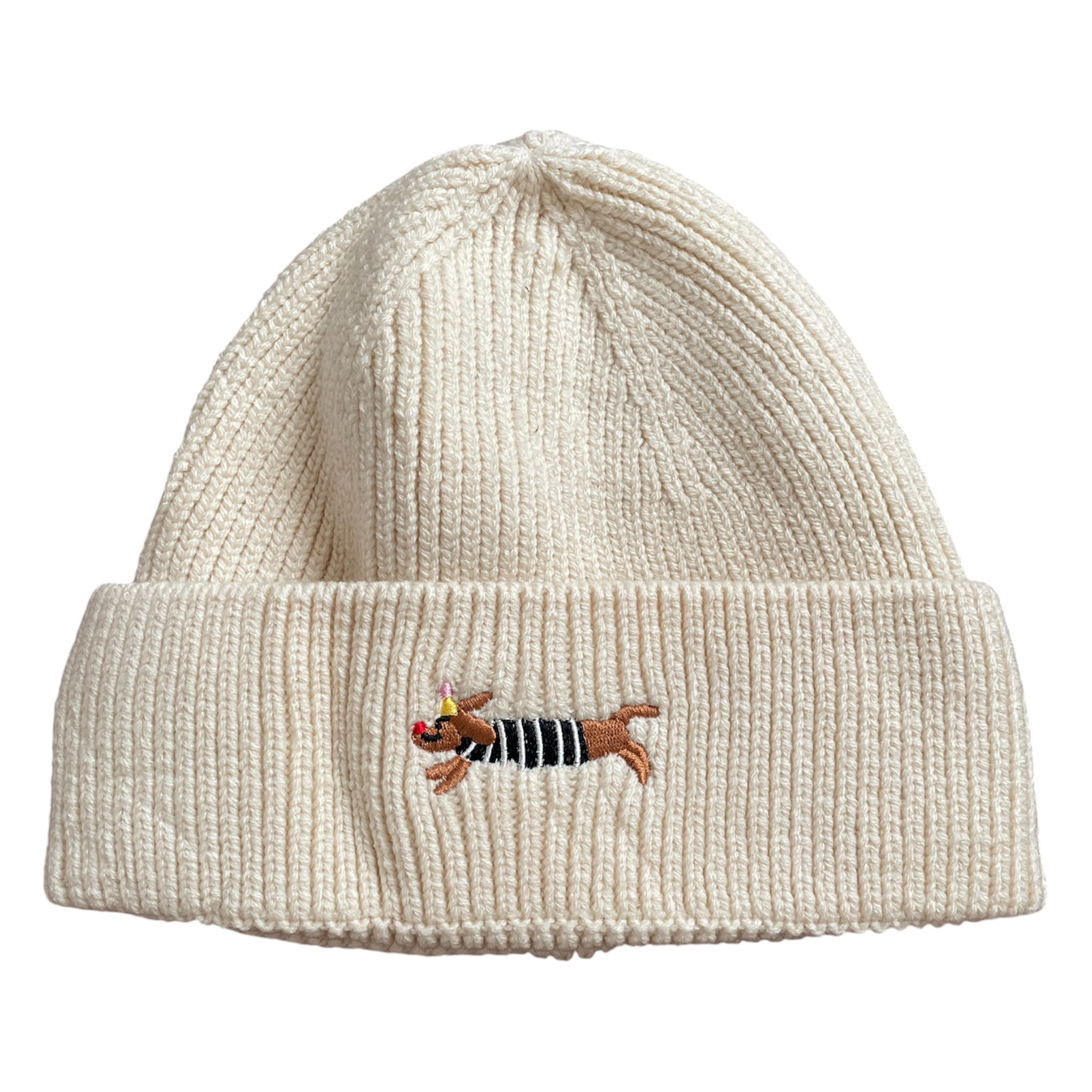 Damen Beanie mit Hund Springstar Creme