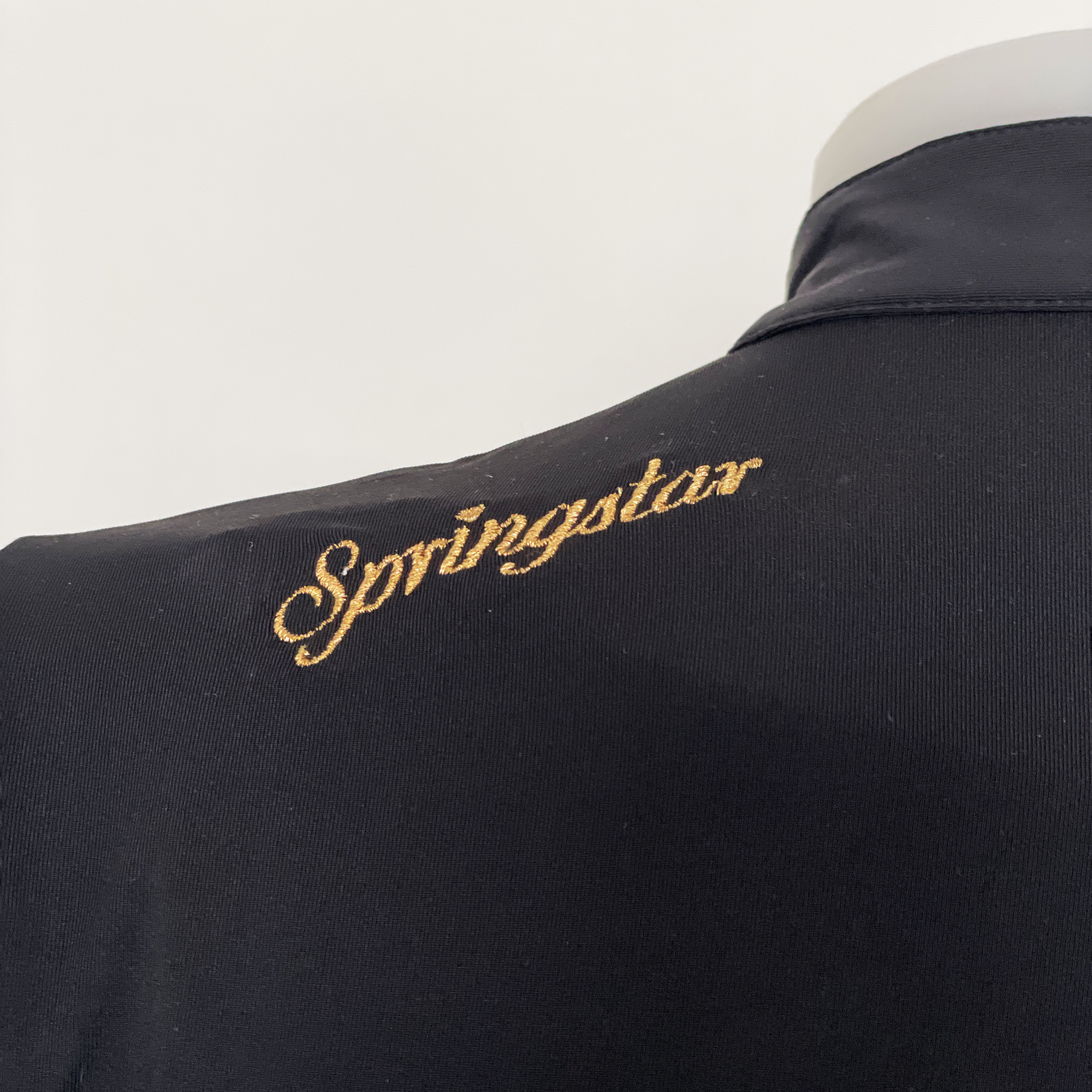 funktionsshirt langarm medina turniershirt sommer mesh schwarz gold glitzer springstar