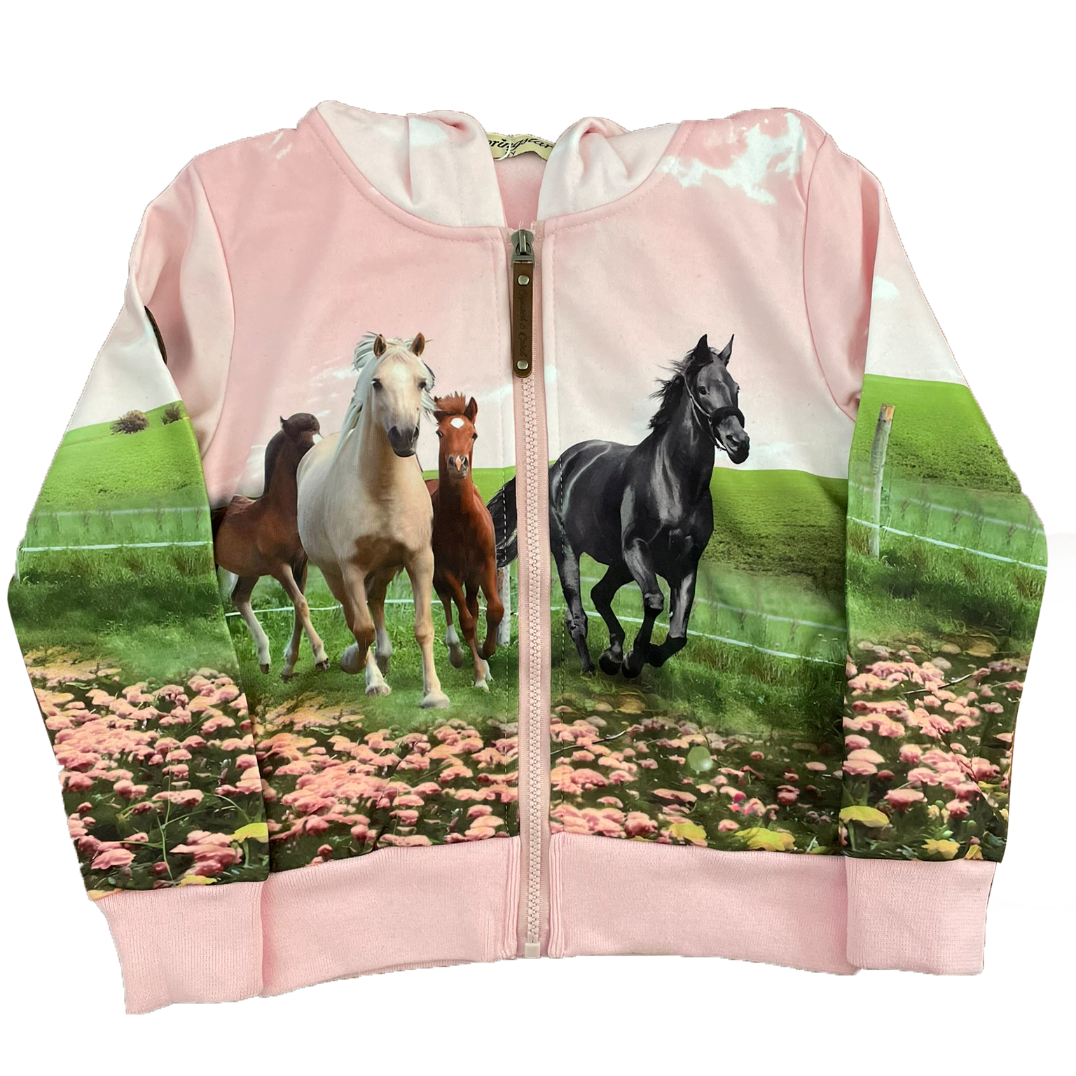 kinder hoodie wendy pferdemotiv Mädchen kapuzenjacke rosa