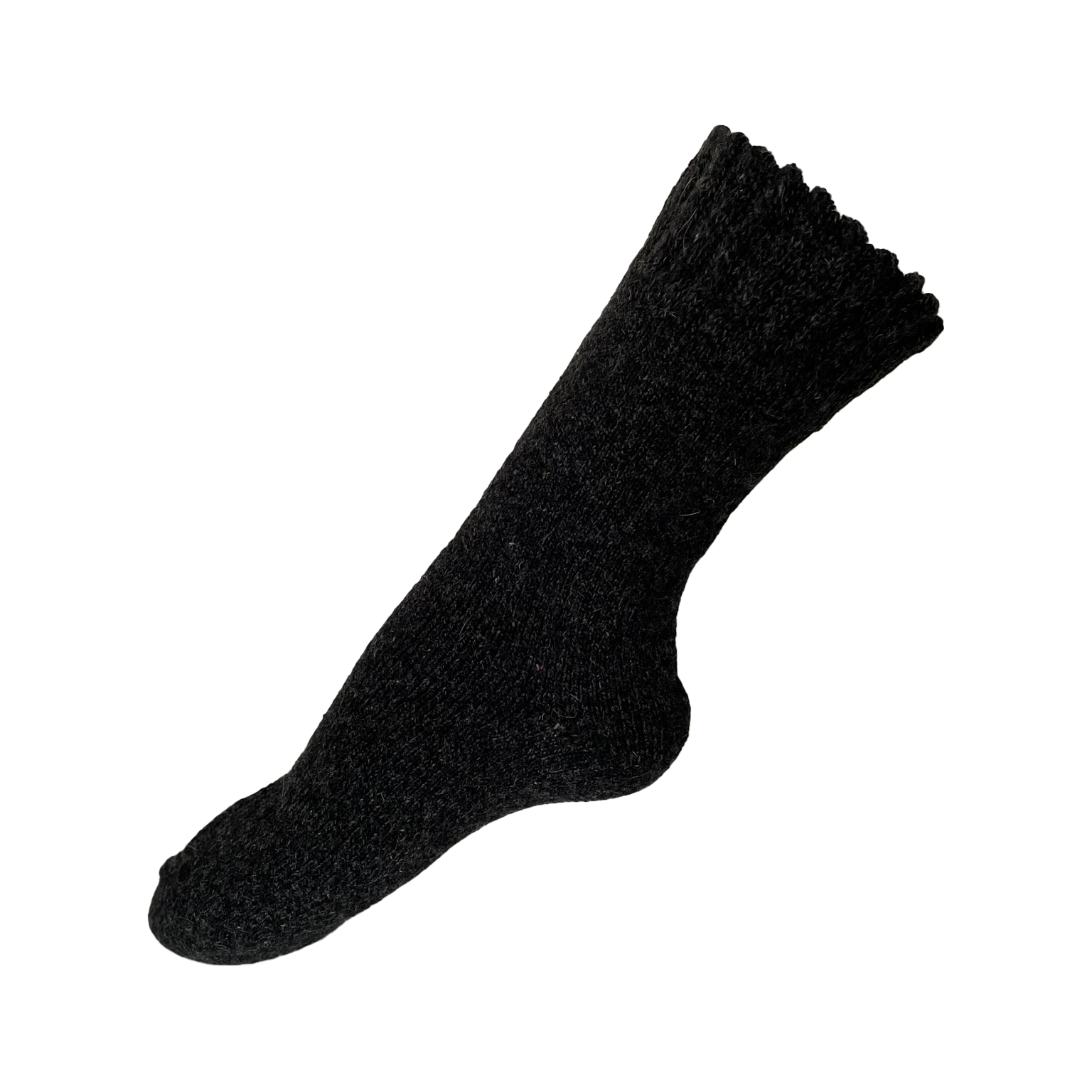 kuschelsocken alpakawolle weich schwarz