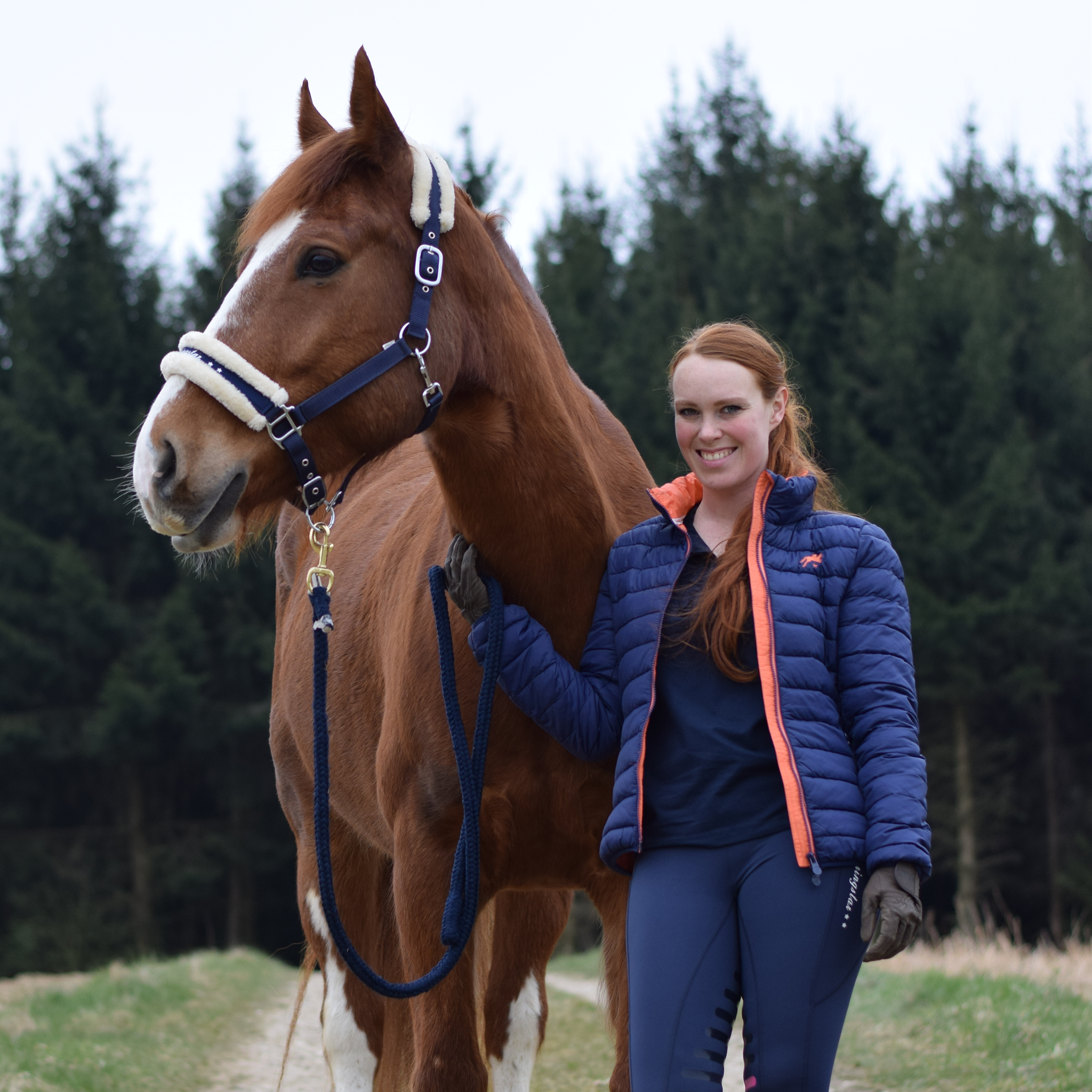 leichte übergangsjacke jacke betti blau spooks springstar reitjacke fellhalfter fuchs