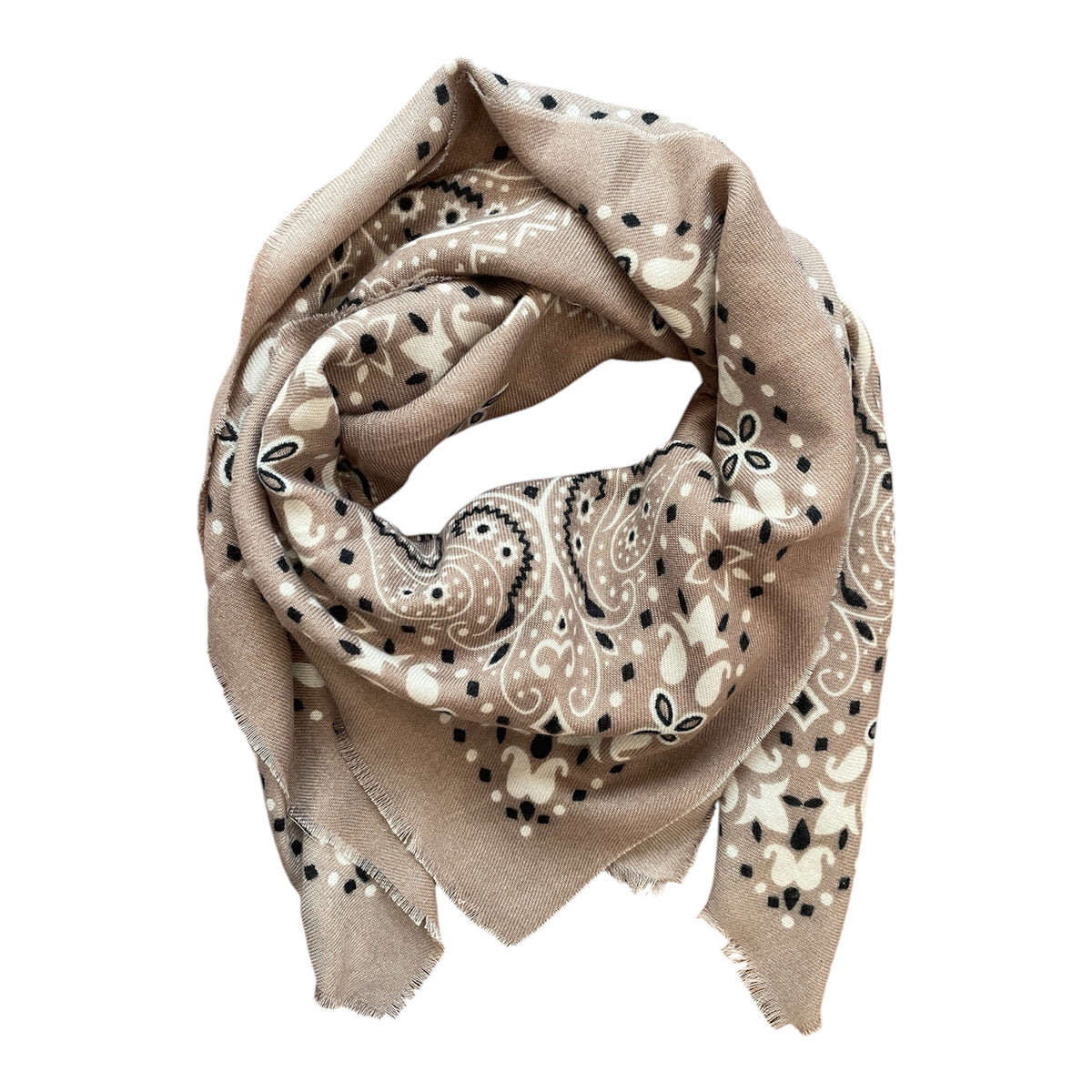 Springstar Tuch im Bandana Look Beige