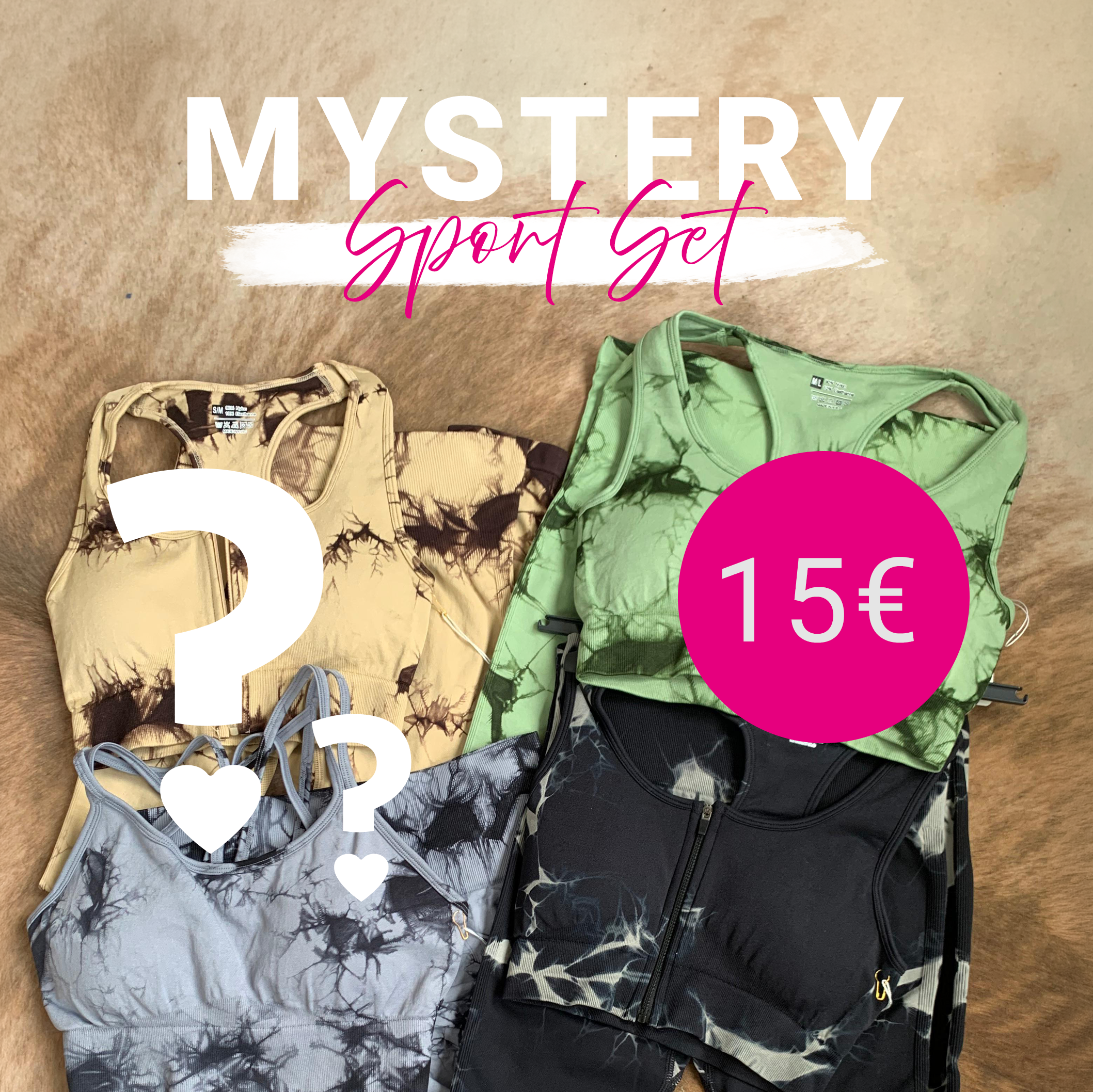 mystery sport set scrunch leggings und top