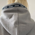 oversize hoodie mit kapuze grau springstarspooks kapuzenpulli cropped