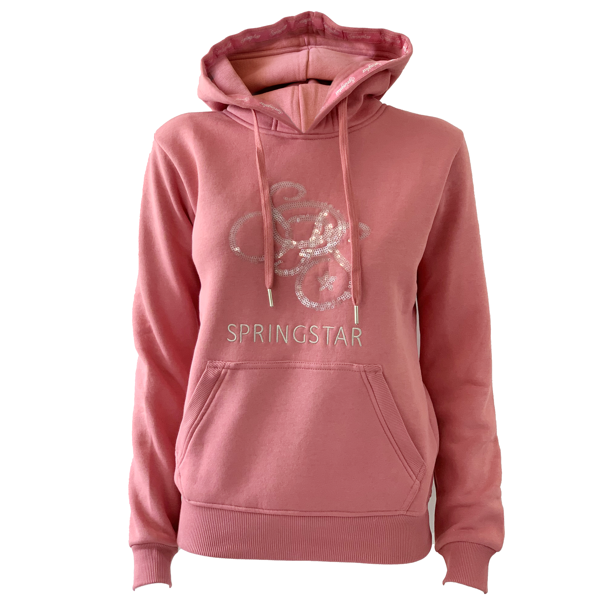 kapuzen hoodie spooks rosa pailletten selma springstar