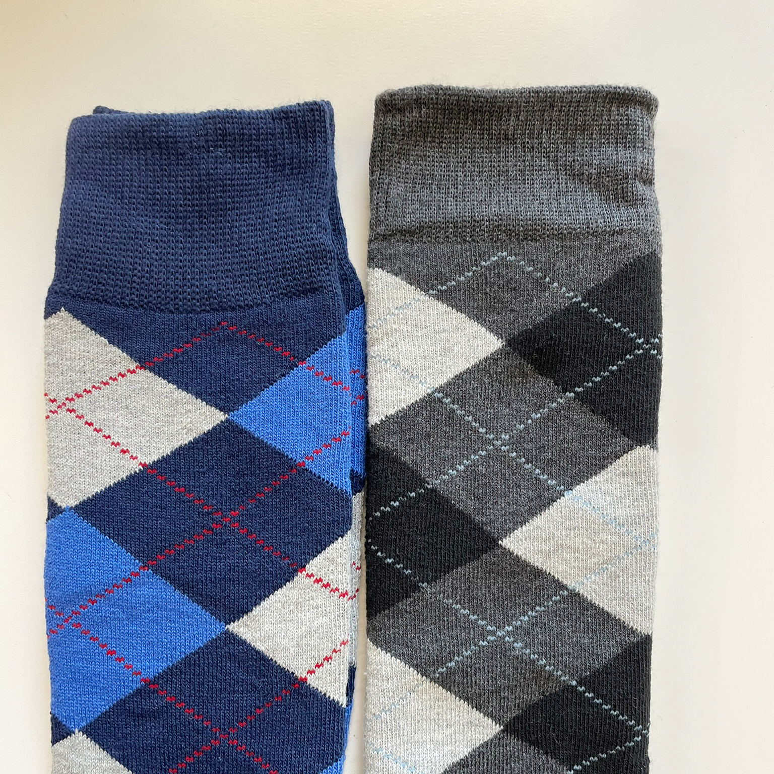 thermo winter reitsocken kariert doppelpack blau grau