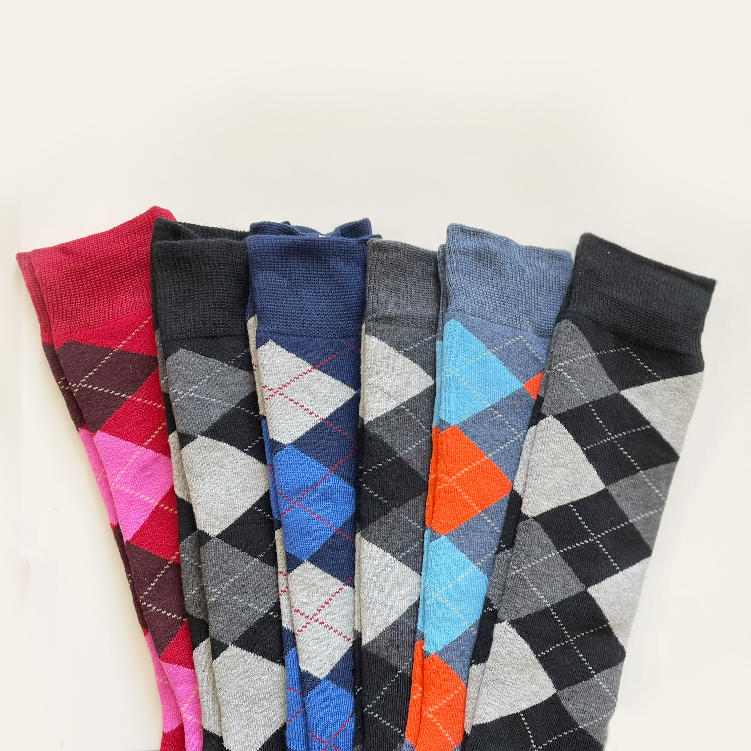 thermo winter reitsocken kariert doppelpack schwarz rot blau grau orange