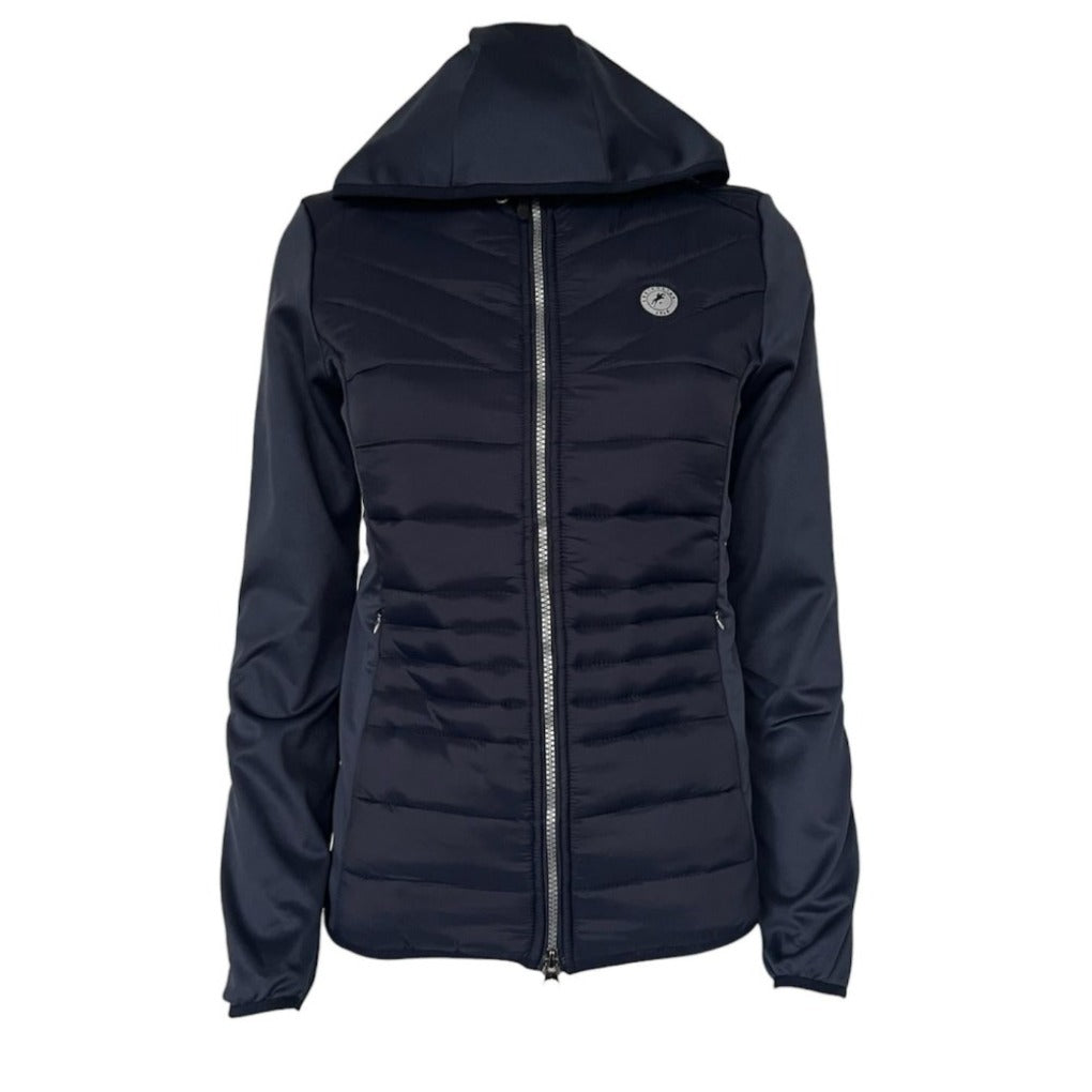 Funktionsjacke Materialmix "Romina" blau marineuebergangsjacke-romina-springstar-reitbkleidung-braun-brown spooks