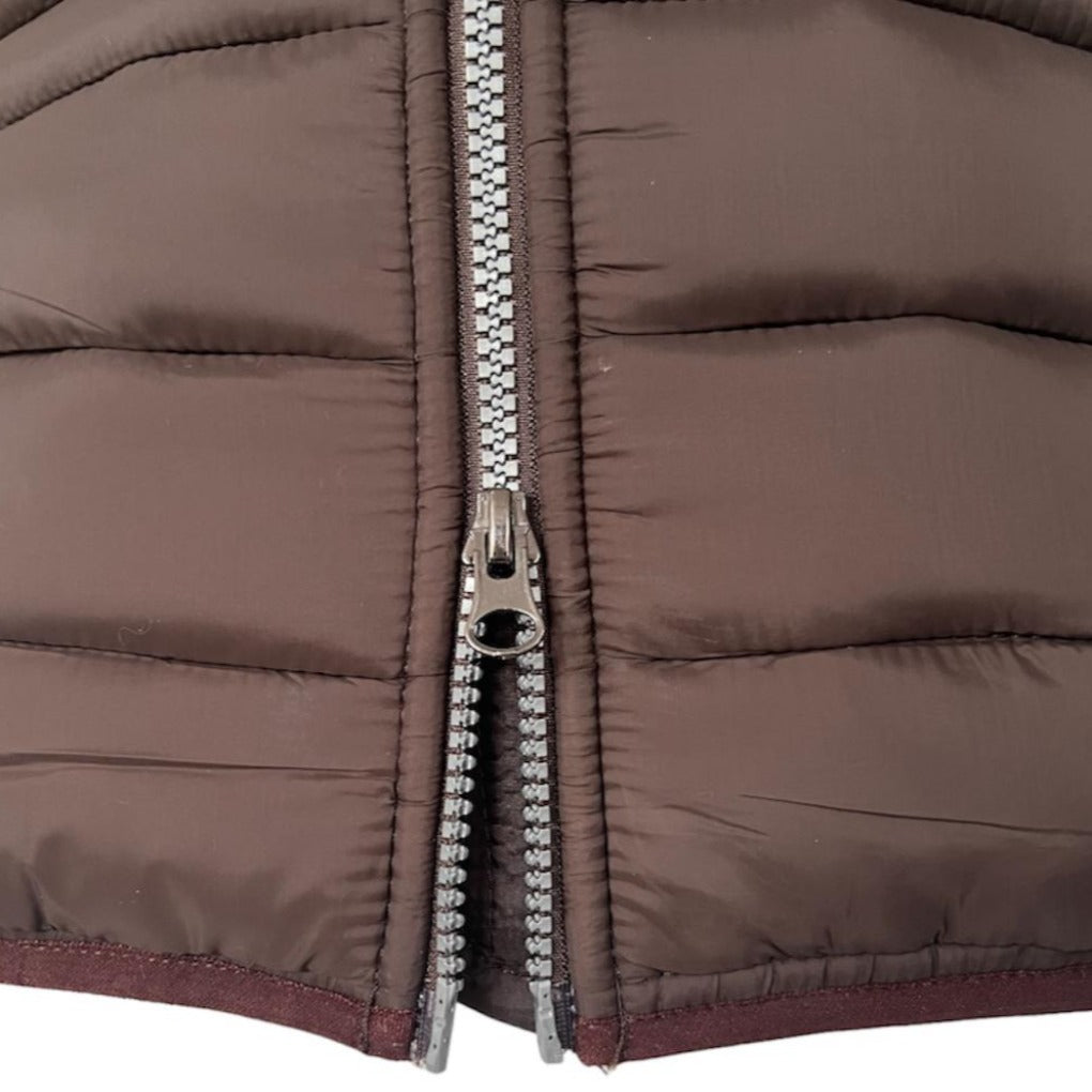 Funktionsjacke Materialmix "Romina" braun Reißverschlusshybrid-uebergangsjacke-romina-black-materialmix-jacke-mit-softshell-shop spooks