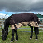 wind und regendecke pferd braun beige fleece springstar