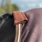 wind und regendecke pferd beige braun fleece springstar polster