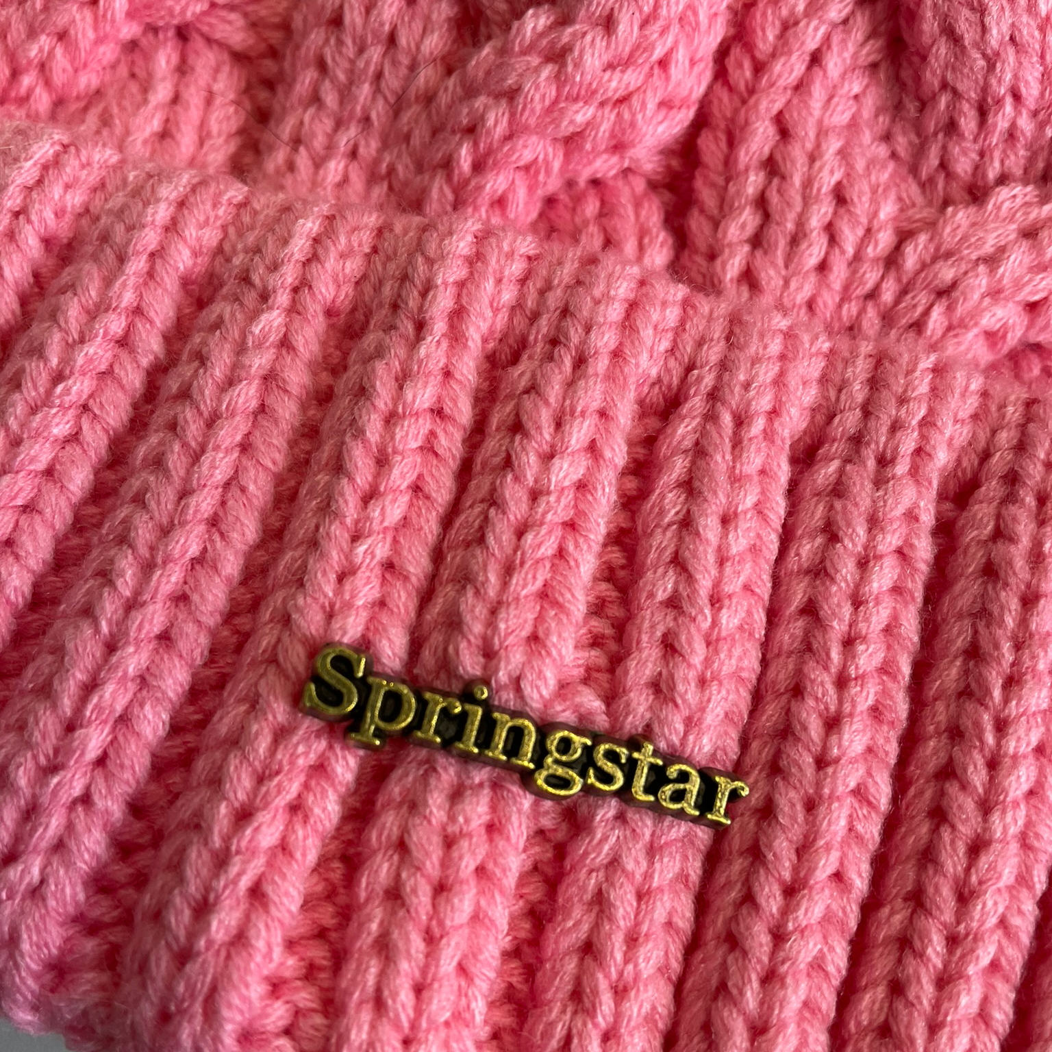 wintermütze zopfmuster damen gefüttert pink springstart gold