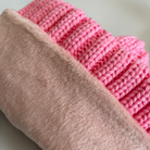 wintermütze zopfmuster damen gefüttert pink fleece futter kuschelig warm