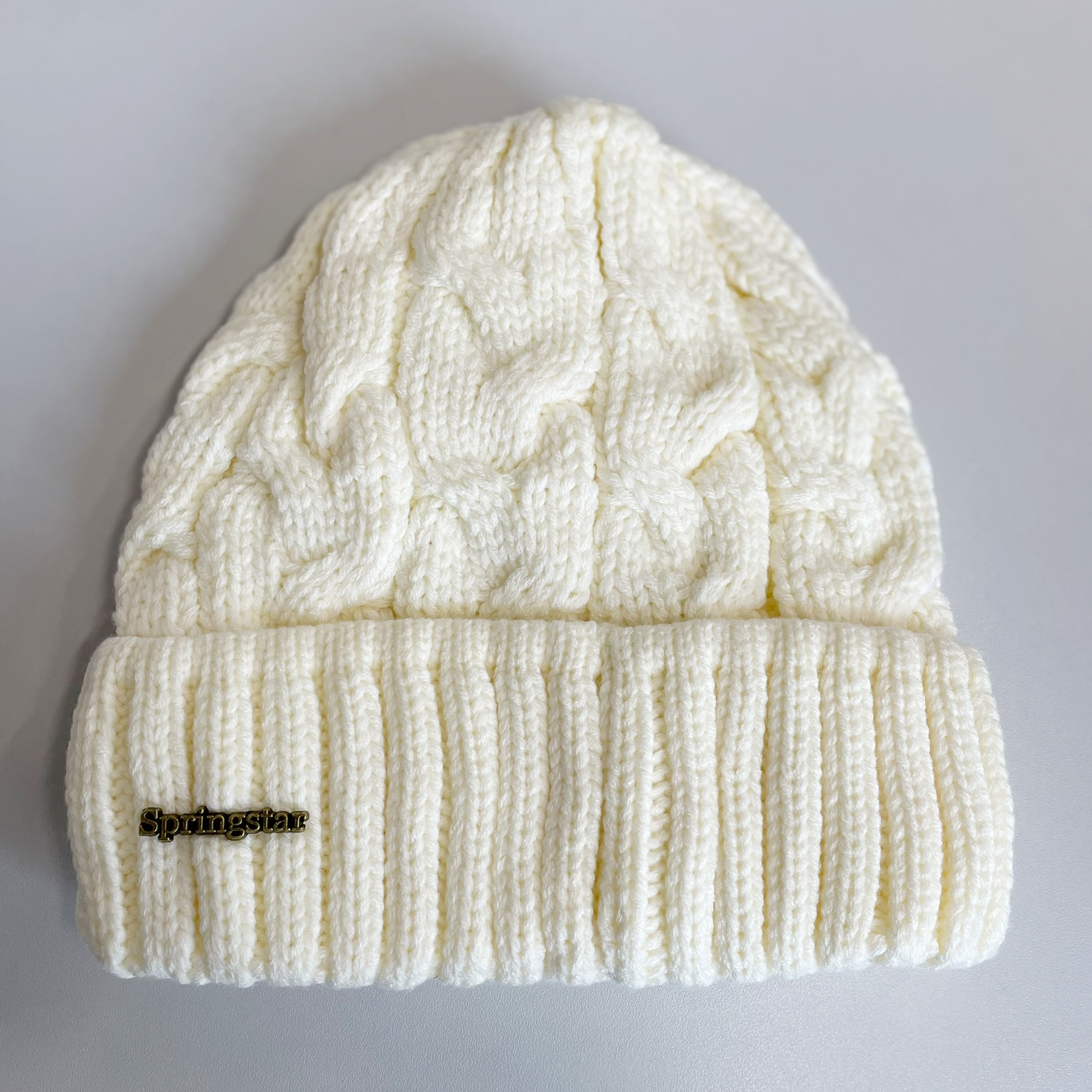 wintermütze zopfmuster damen gefüttert weiß