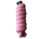 Dicker-Anbindestrick-mit-Panikhaken-rosa-fuuf-bline loesdau krämer reitsport pferdestrick strick  bauwolle baumwollstrick führstrick