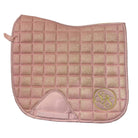 glitzer schabracke rosa gold sps dressur glitzer cotton eskadron big  square springstar spooks pferd dressurschabracke