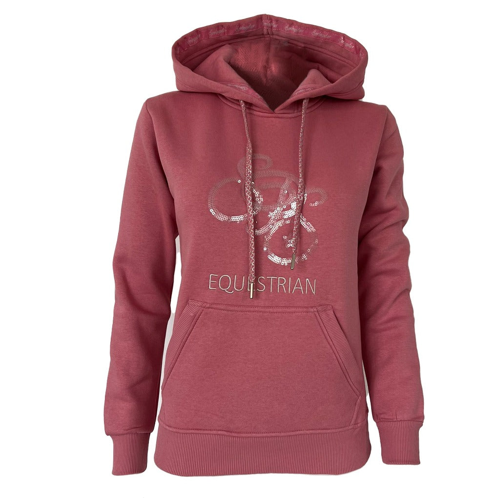 Hoodie Reiten-Elly-mit-Kangurutasche-old-rose-springstar-reithoodie spooks