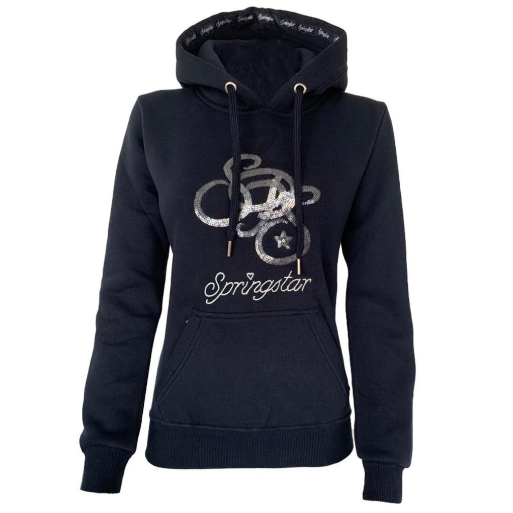 Kapuzen Reiter Hoodie "Selma" mit Pailletten night blue spooks springstar reitsport blau dunkelblau
