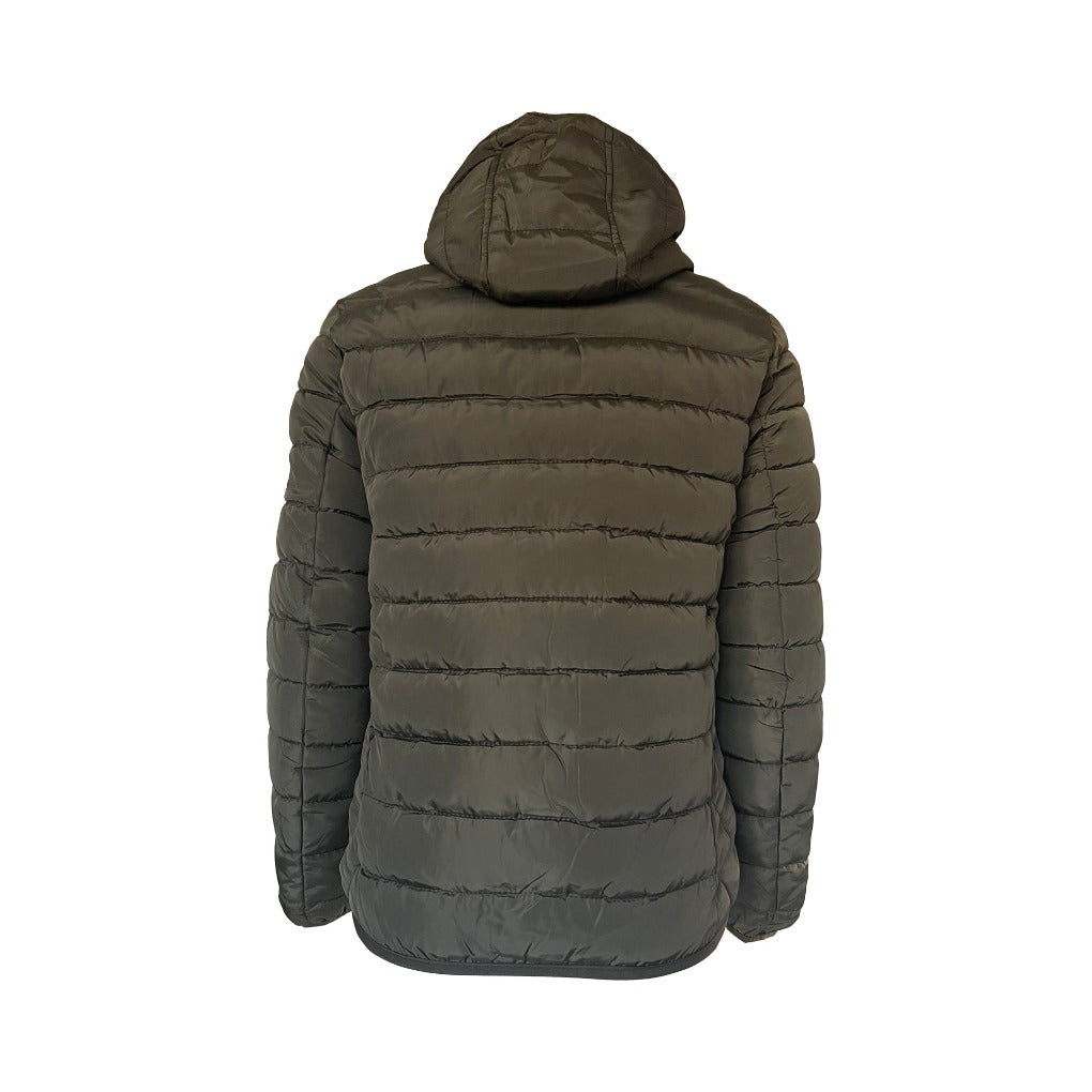 Winter Reitjacke Kinder olive Steppjacke mit kapuze