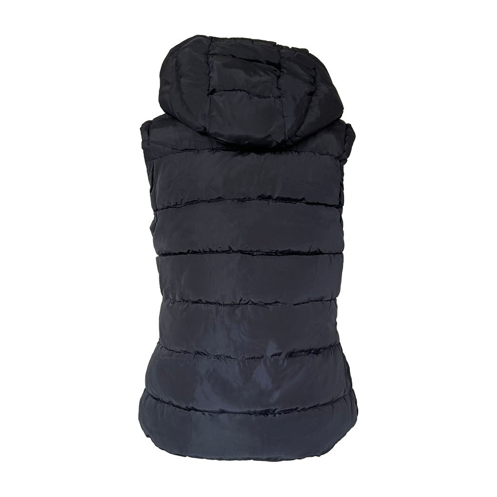 Reitweste spooks damen Steppweste-mit-abnehmbarer-Kapuze-dunkelblaunavy