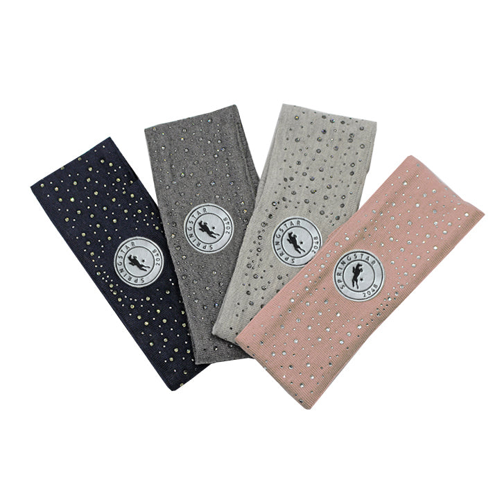 springstar stirnband glitzer spooks emma mädchen reiten damen glitzersteine rosa grau blau