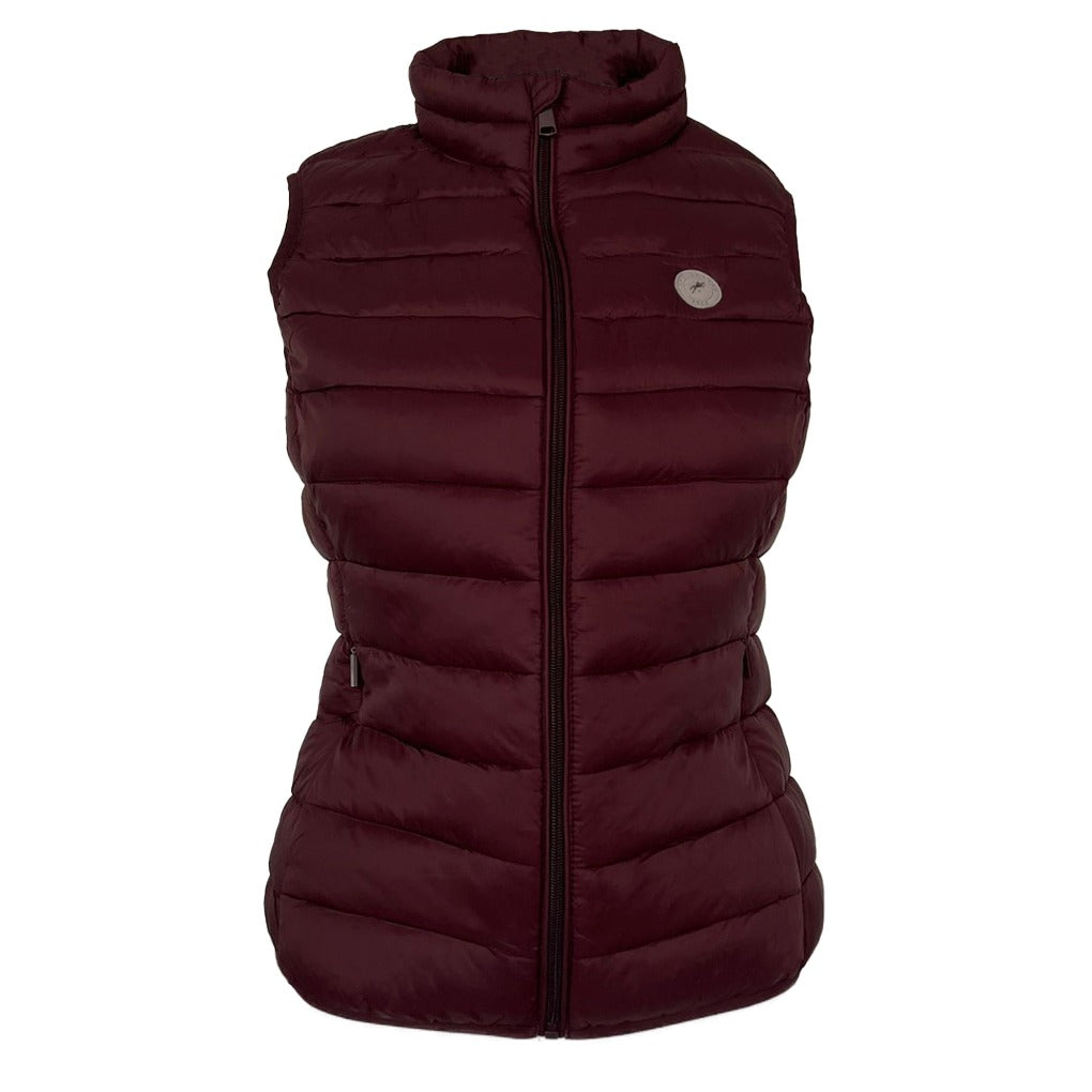 feine weste rot red bordeaux steppweste springstar loesdau spooks reiten