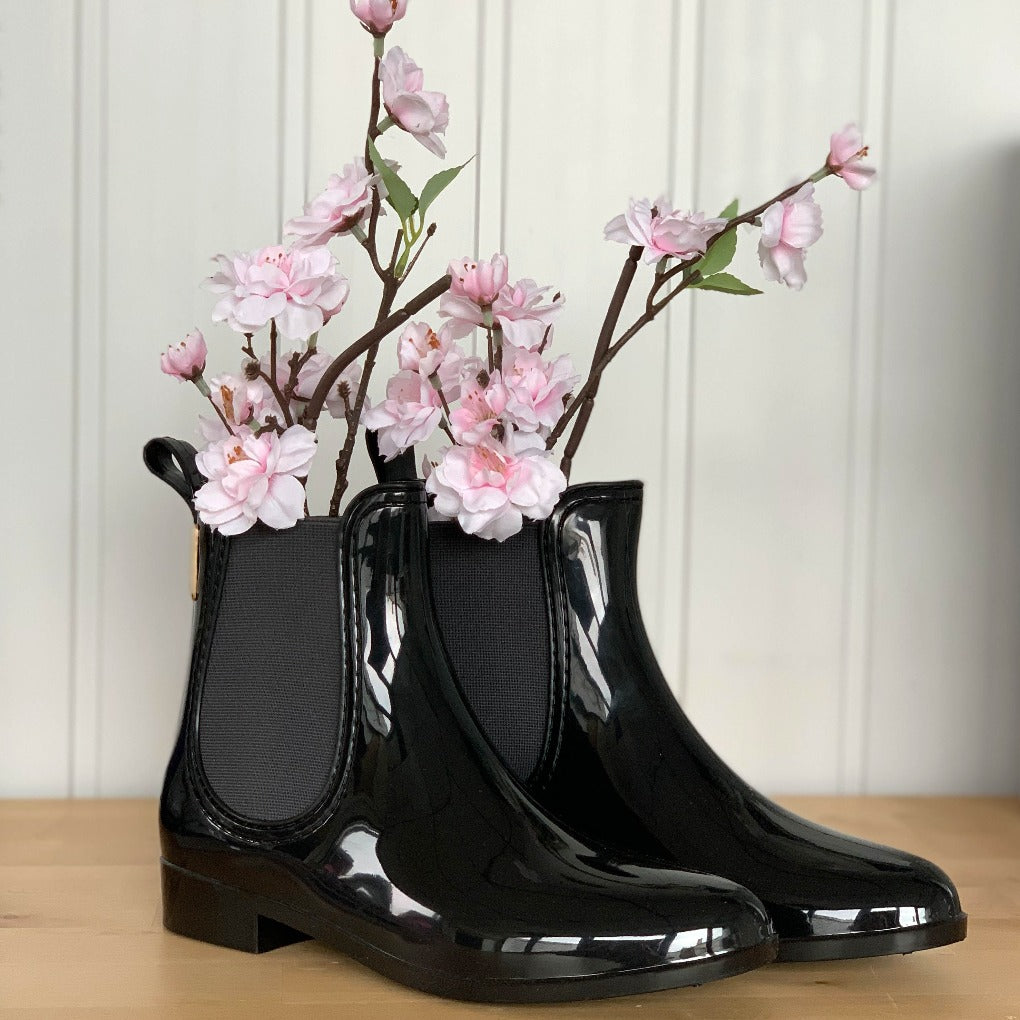 jodhpur steifel wasserdicht schwarz gummiboots gummi stiefeletten stallschuhe