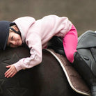 kinder reithose comfy pink mädchen sweatjacke rosa glitzer pferd geschoren sterne