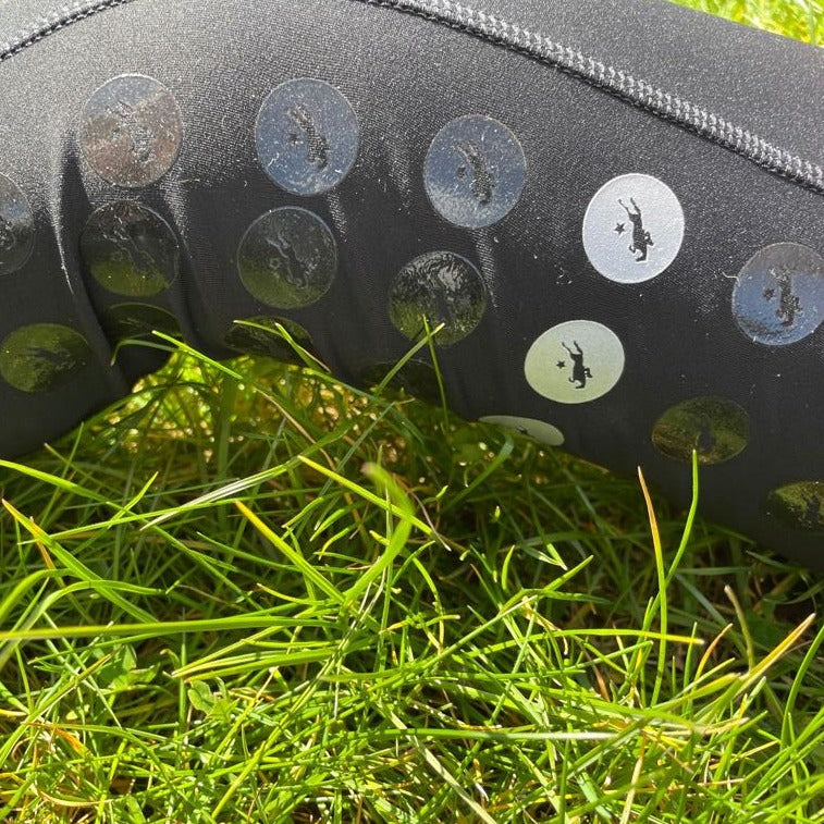 kinder reitleggings herzenspony schwarz vollbesatz silikon grip pferd