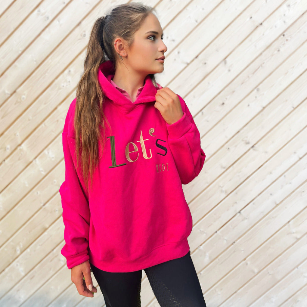 lilou-oversize,pulli,pullover,pink,fuchsia,letsride,reiten,kuschelig