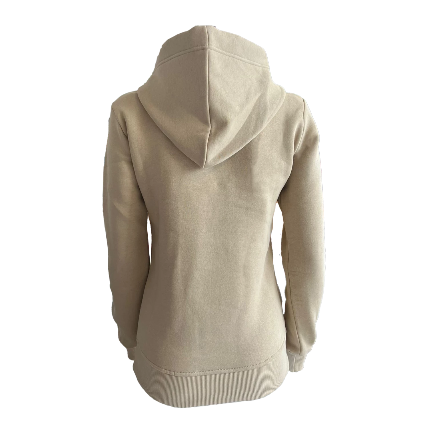 pailettenhoodie spooks-selma2.0-beige-springstar-kangurutasche-kapuzefront