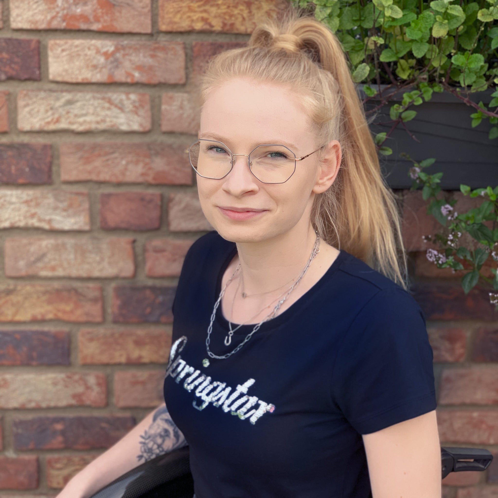 pailletten shirt springstar schriftug reitshirt blau marine dunkelblau glitzer tshirt spooks