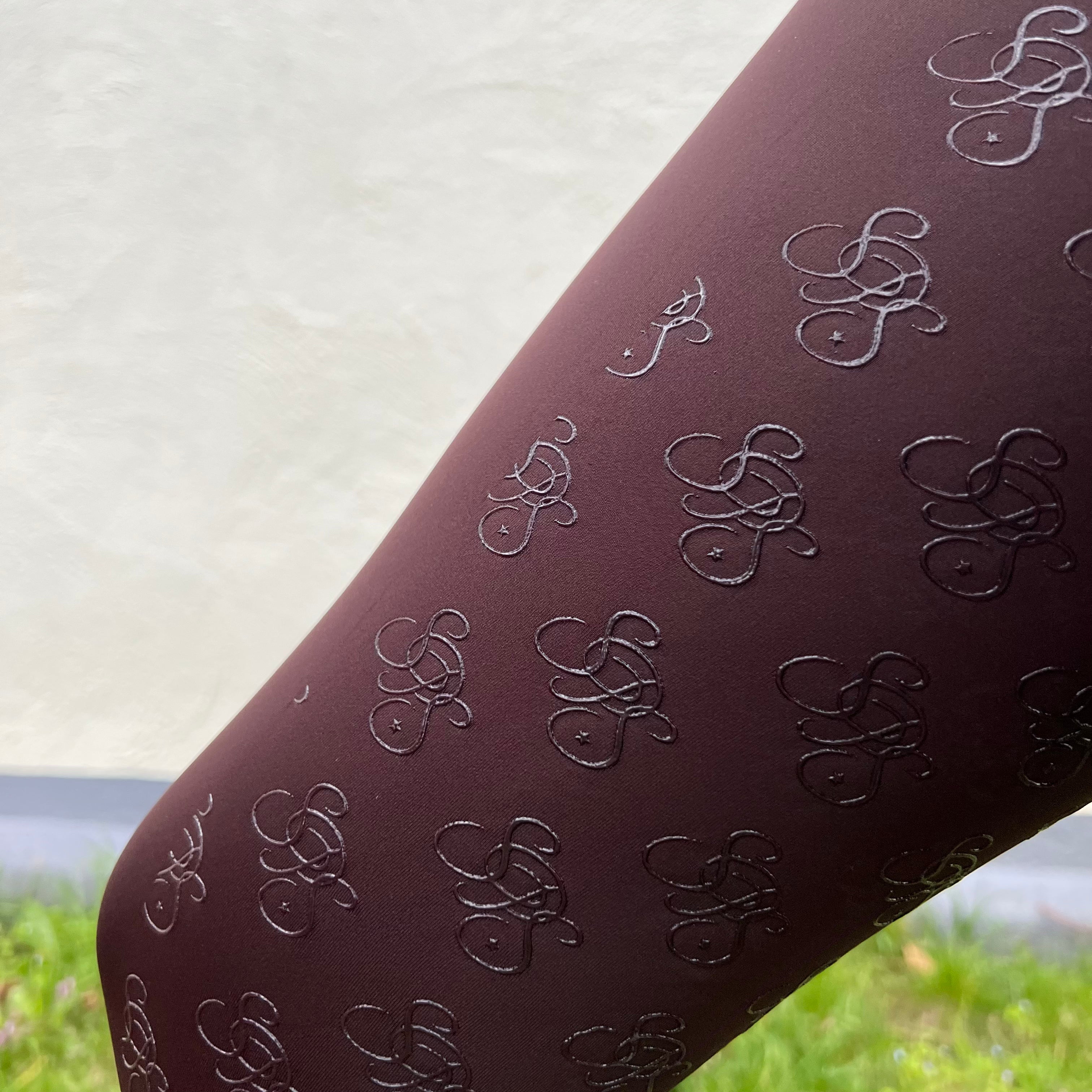 reitleggings braun nachhaltige reitbekleidung reithose reitleggins springstar handytasche highwaist silikon vollbesatz grip