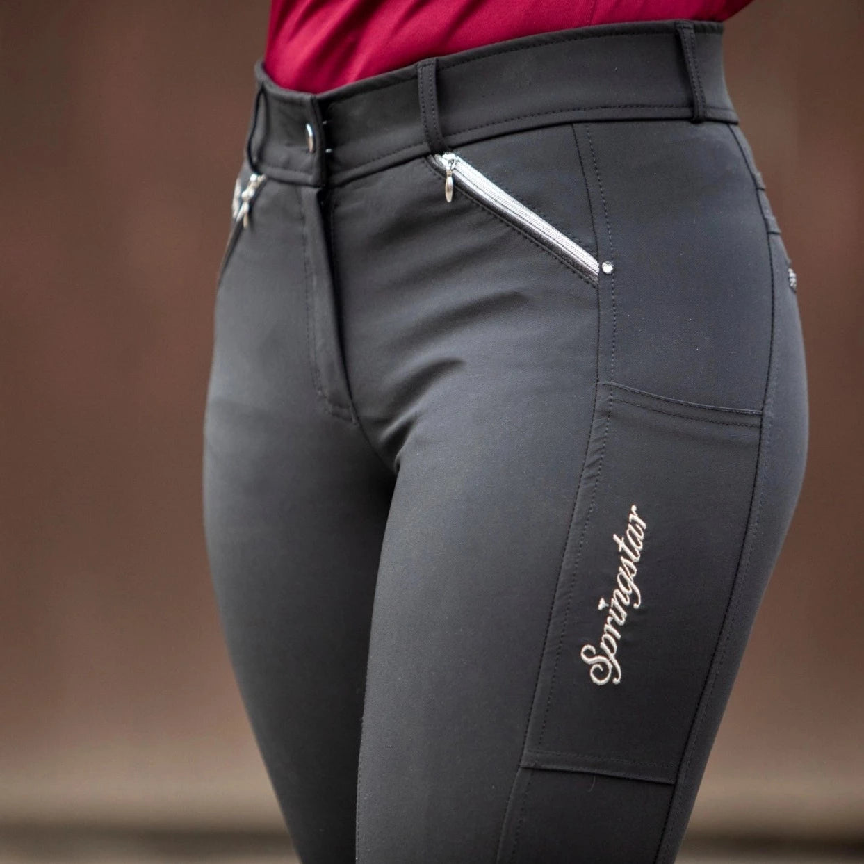 Reithose-Tiffy-mit-Kristallen-darkblue-dunkelblau-vollbesatz-springstar-front-reissverschluss