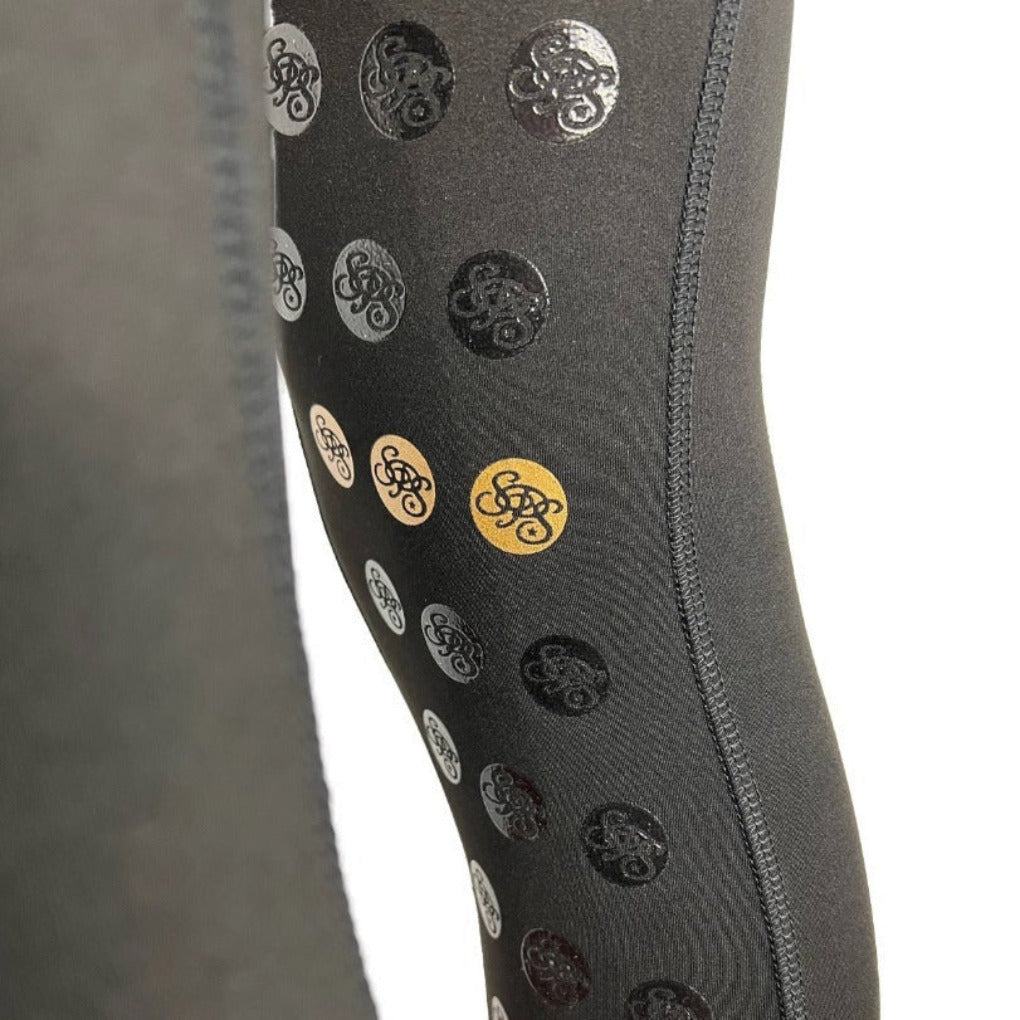 reitleggings mit handytasche-springstar-usg-dpd-grip-leggings-reiten-schwarz-gold-silber-neuheit sommer reithose damen silikon vollbesatz