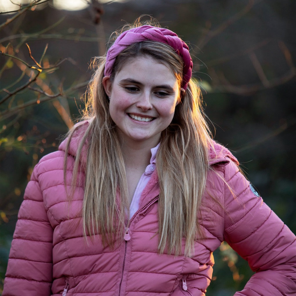 Haarreif, samt, samthaarreif, zopfmuster, haarschmuck