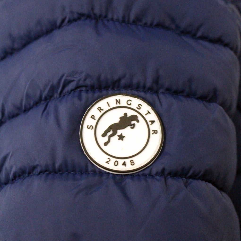 Übergangsjacke Reiten "Lina" steppjacke reiten lina blau springstar logo deatil damen jacke reitjacke spooks
