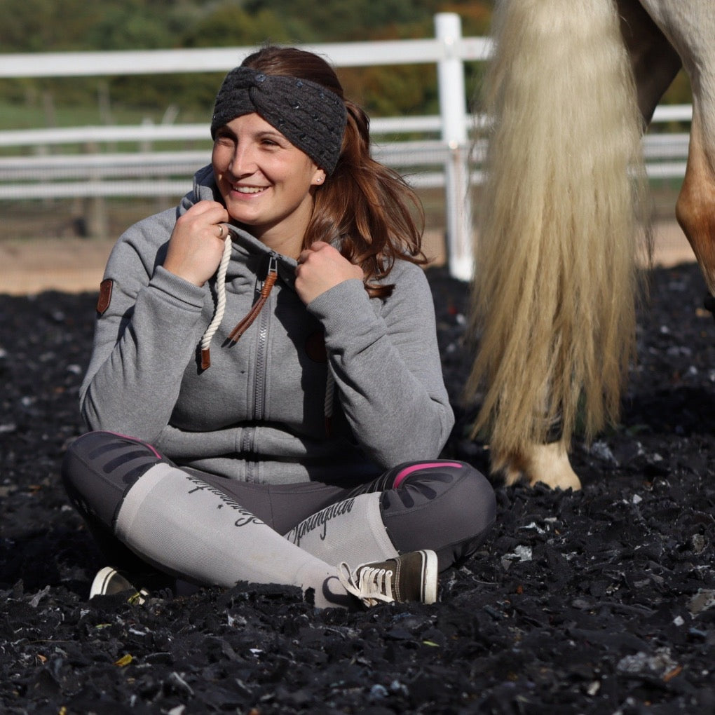 knoten tirnband glitzerstirnband, knotenstrinband, antra, anthra, warm, ausritt, fleece,zopfmuster,hinguger,ausritt weich, hingucker, accessoires, accessoire,