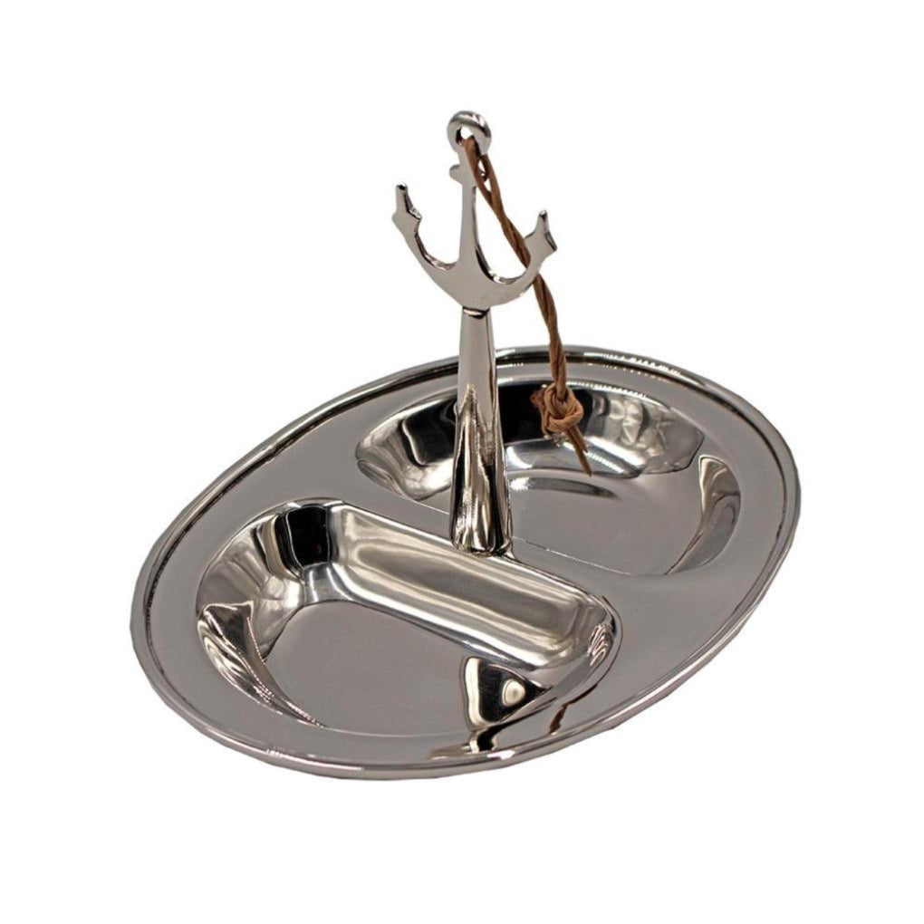 snackschale, süßigkeitenhalter.süßigkeitenschale,schale,gefäß,anker,silber,deko,dekoration,schale