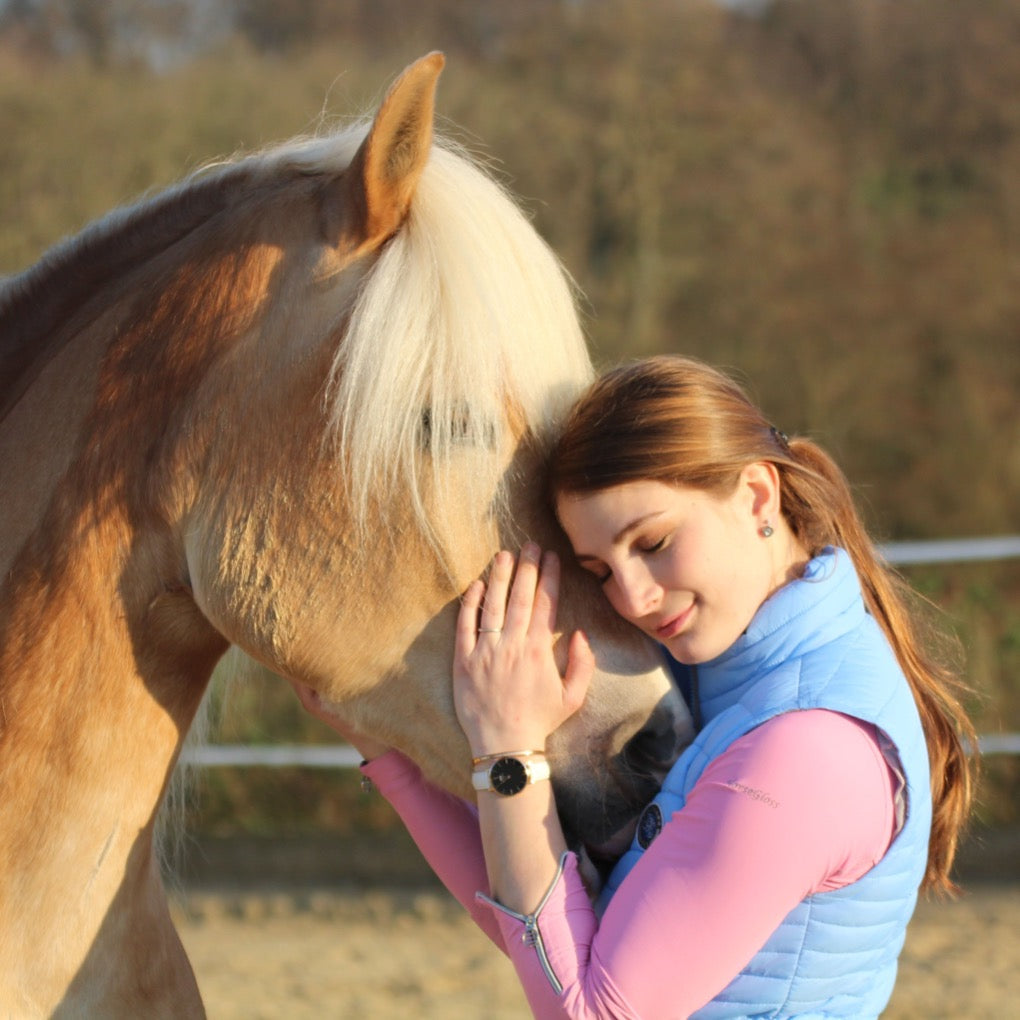 Reitweste, Lea, hellblau, Springstar, reitmode, reitweste spooks , reiter daunenweste